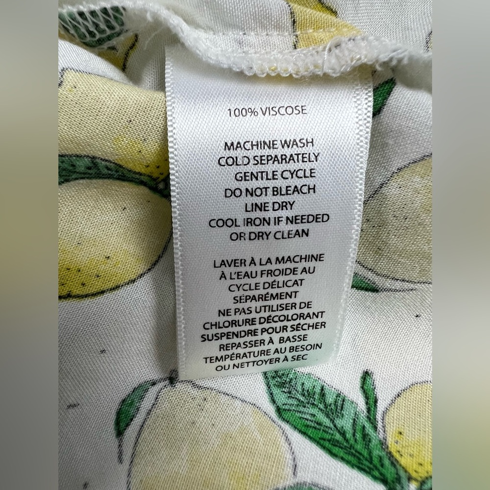Beachlunchlounge Lemon Button Down Shirt Summer Vacation Beach Resort BBQ - Picture 10 of 11
